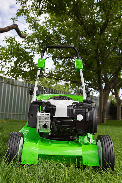Petrol Lawn Mower with Grass Trimmer