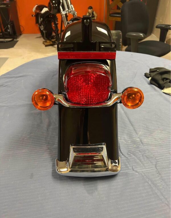 Harley-Davidson Touring Rear Fender Assembly – Black with LED Tail Light & Turn Signals