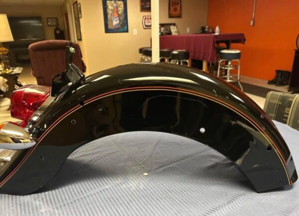 Harley-Davidson Touring Rear Fender Assembly – Black with LED Tail Light & Turn Signals