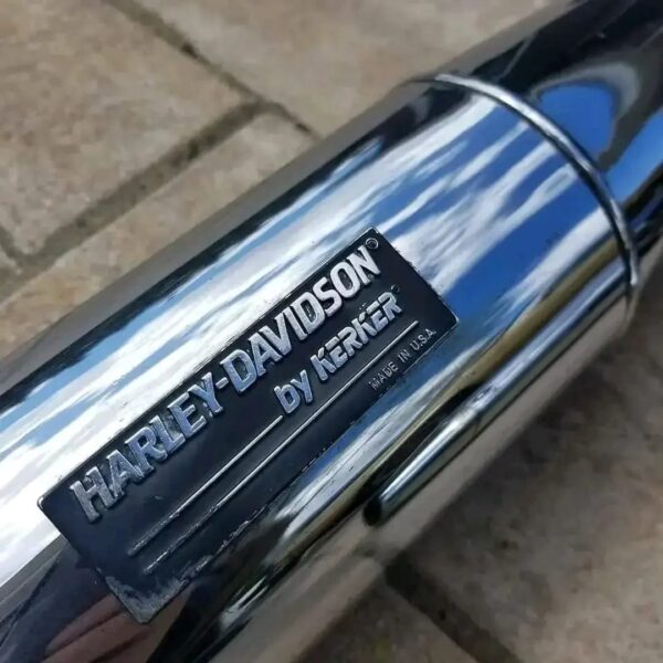 Harley-Davidson Screamin’ Eagle 2:2 Exhaust by Kerker – Chrome Performance Dual Pipes USA Made