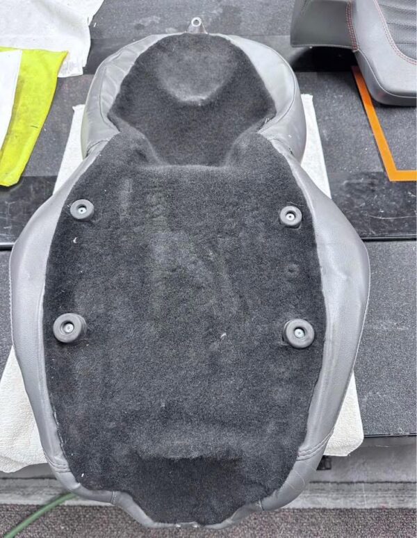 Harley-Davidson Custom Shaved Touring Seat Bundle with Backrest & Tour-Pak Cushions - Grey/Black