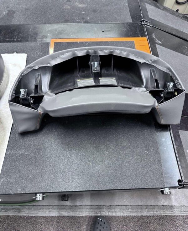 Harley-Davidson Custom Shaved Touring Seat Bundle with Backrest & Tour-Pak Cushions - Grey/Black