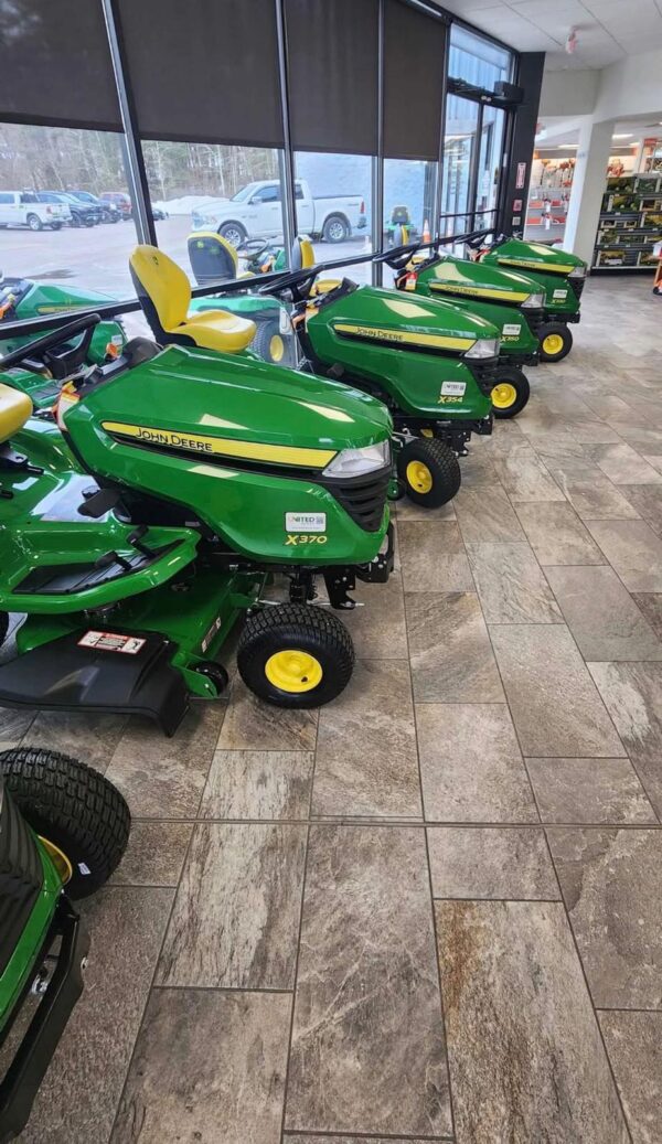 John Deere X-Series Riding Mowers Showroom Lineup